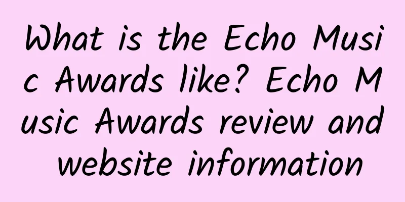 What is the Echo Music Awards like? Echo Music Awards review and website information