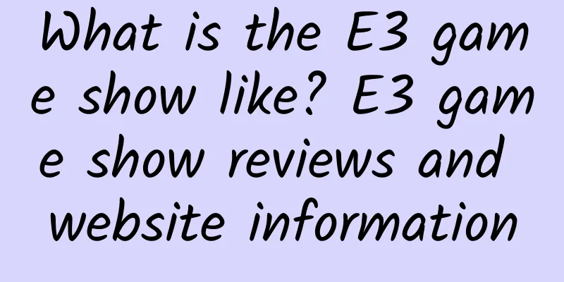 What is the E3 game show like? E3 game show reviews and website information