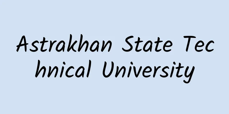 Astrakhan State Technical University