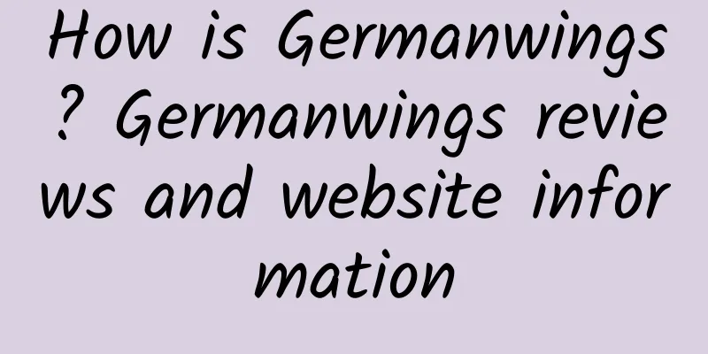 How is Germanwings? Germanwings reviews and website information