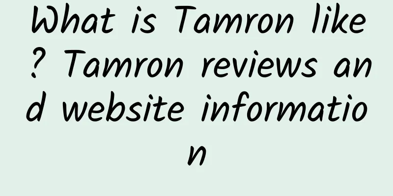 What is Tamron like? Tamron reviews and website information