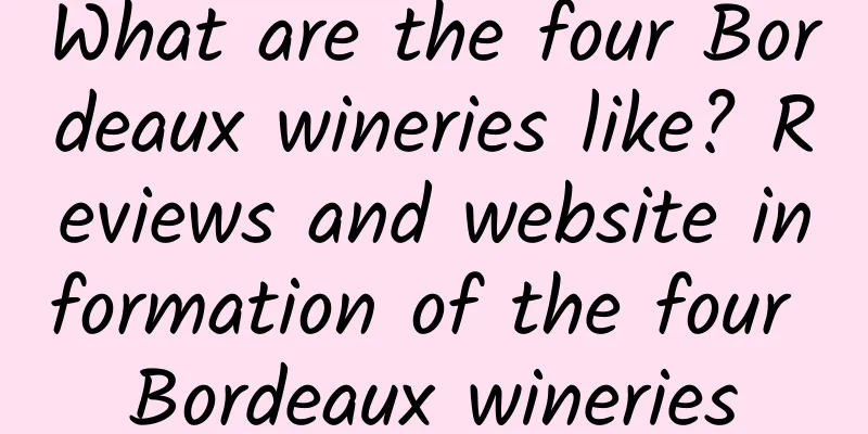 What are the four Bordeaux wineries like? Reviews and website information of the four Bordeaux wineries