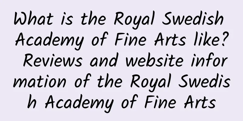 What is the Royal Swedish Academy of Fine Arts like? Reviews and website information of the Royal Swedish Academy of Fine Arts