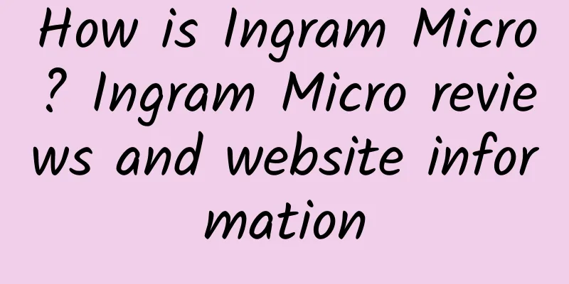 How is Ingram Micro? Ingram Micro reviews and website information