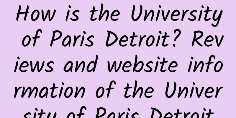 How is the University of Paris Detroit? Reviews and website information of the University of Paris Detroit