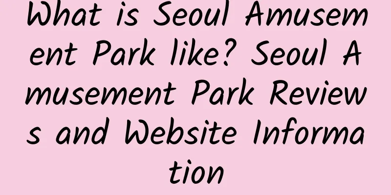 What is Seoul Amusement Park like? Seoul Amusement Park Reviews and Website Information
