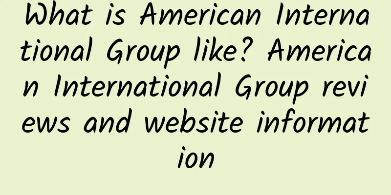 What is American International Group like? American International Group reviews and website information