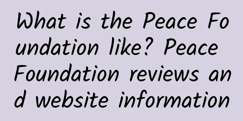What is the Peace Foundation like? Peace Foundation reviews and website information
