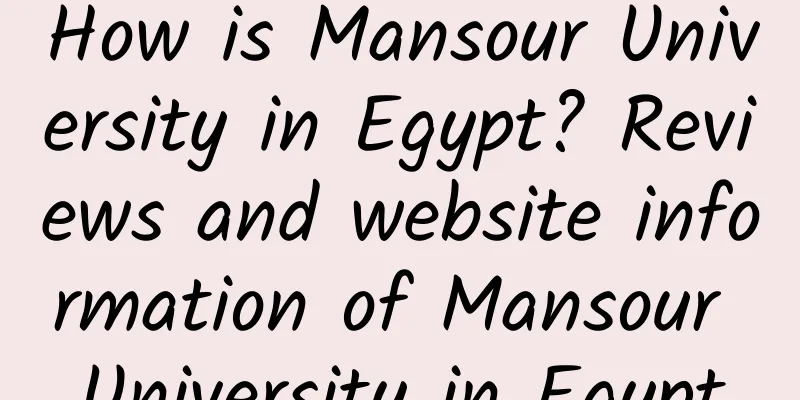How is Mansour University in Egypt? Reviews and website information of Mansour University in Egypt