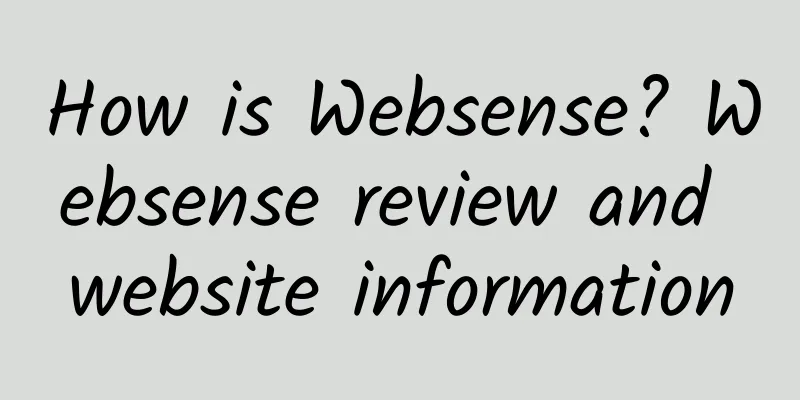 How is Websense? Websense review and website information