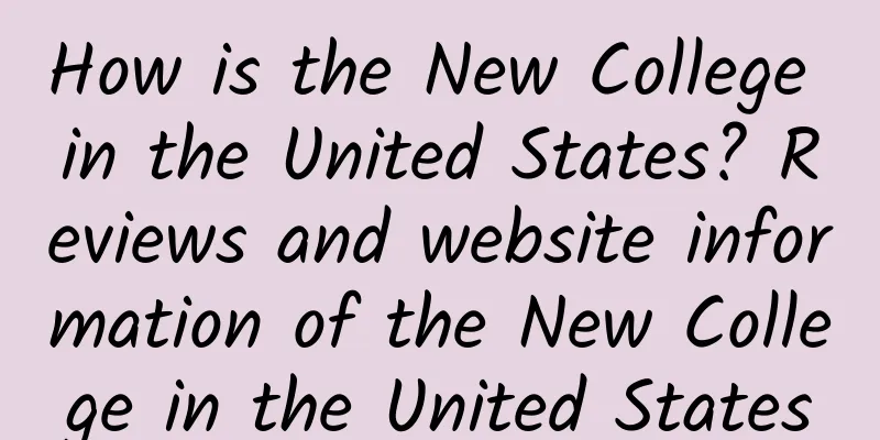 How is the New College in the United States? Reviews and website information of the New College in the United States