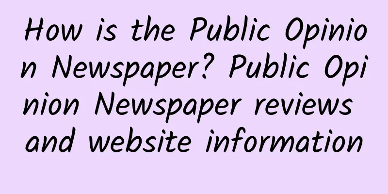 How is the Public Opinion Newspaper? Public Opinion Newspaper reviews and website information