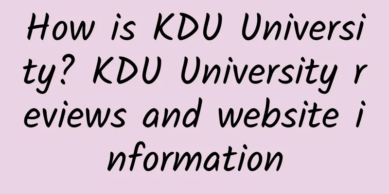 How is KDU University? KDU University reviews and website information