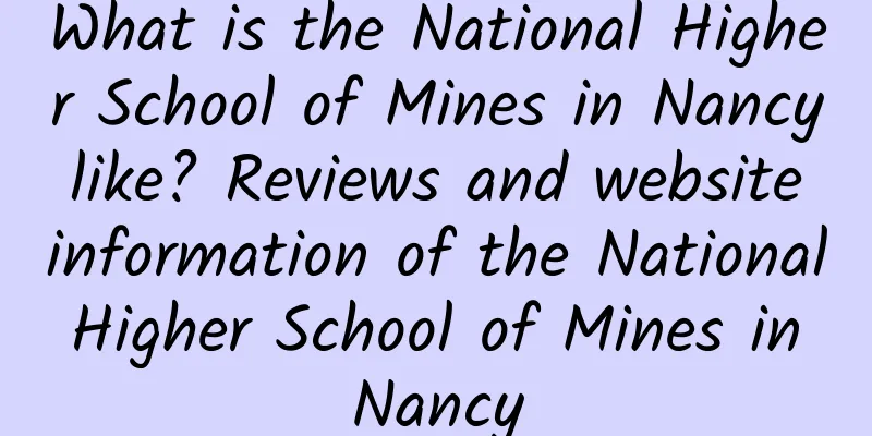 What is the National Higher School of Mines in Nancy like? Reviews and website information of the National Higher School of Mines in Nancy