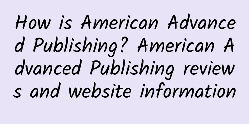 How is American Advanced Publishing? American Advanced Publishing reviews and website information