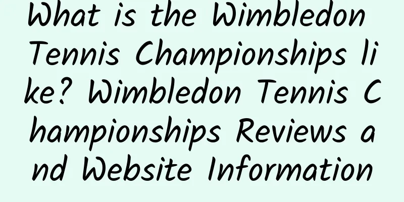 What is the Wimbledon Tennis Championships like? Wimbledon Tennis Championships Reviews and Website Information