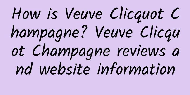 How is Veuve Clicquot Champagne? Veuve Clicquot Champagne reviews and website information