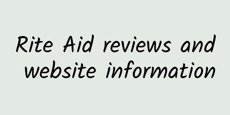 Rite Aid reviews and website information
