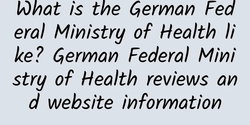 What is the German Federal Ministry of Health like? German Federal Ministry of Health reviews and website information