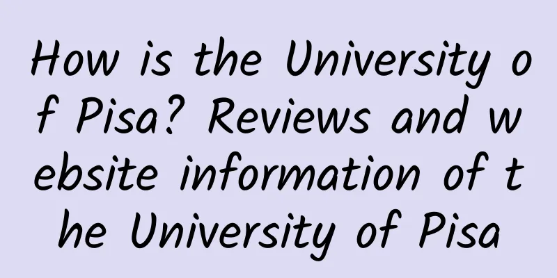 How is the University of Pisa? Reviews and website information of the University of Pisa
