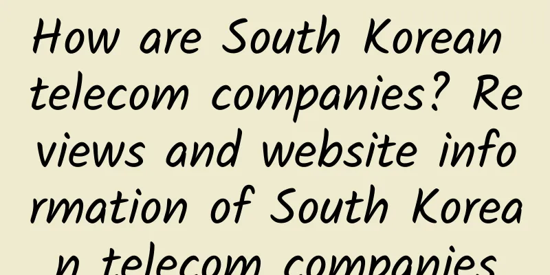 How are South Korean telecom companies? Reviews and website information of South Korean telecom companies