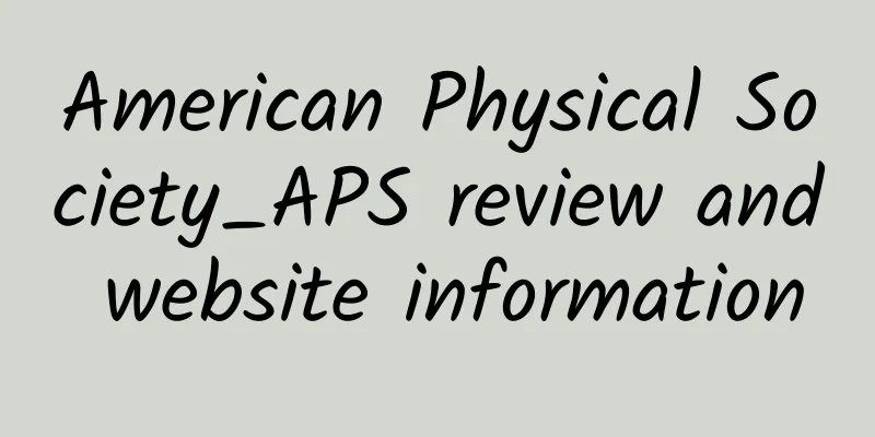 American Physical Society_APS review and website information
