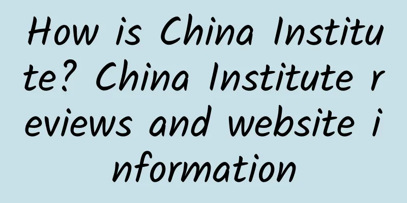 How is China Institute? China Institute reviews and website information