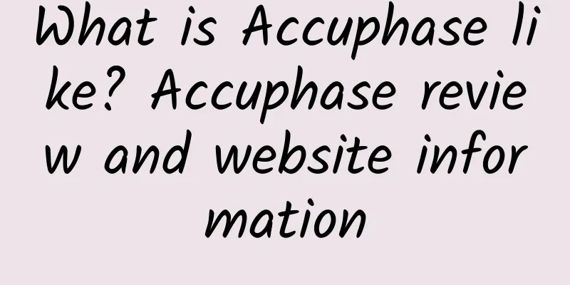 What is Accuphase like? Accuphase review and website information