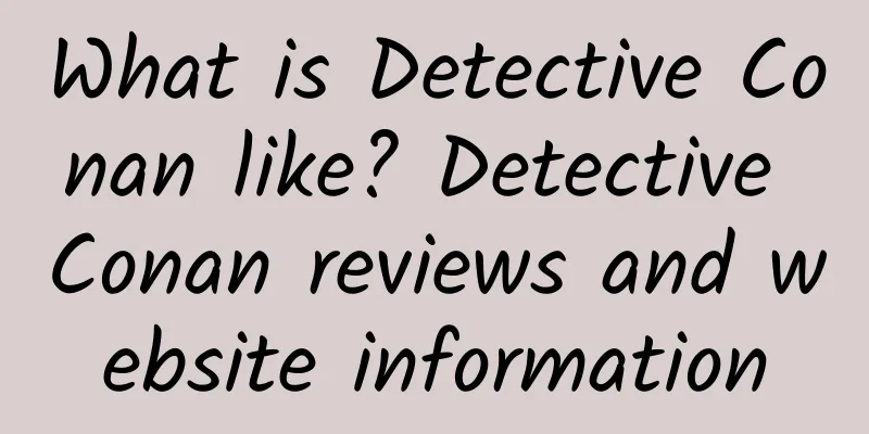 What is Detective Conan like? Detective Conan reviews and website information