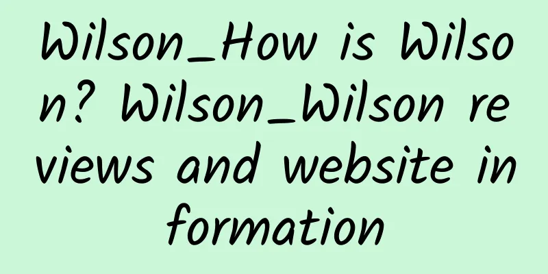 Wilson_How is Wilson? Wilson_Wilson reviews and website information