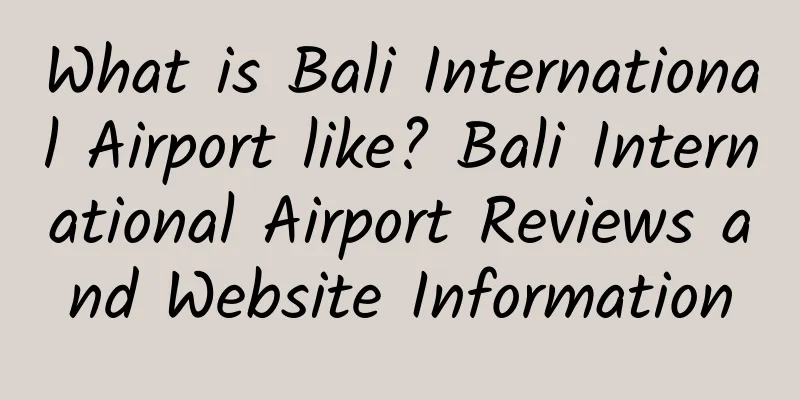 What is Bali International Airport like? Bali International Airport Reviews and Website Information