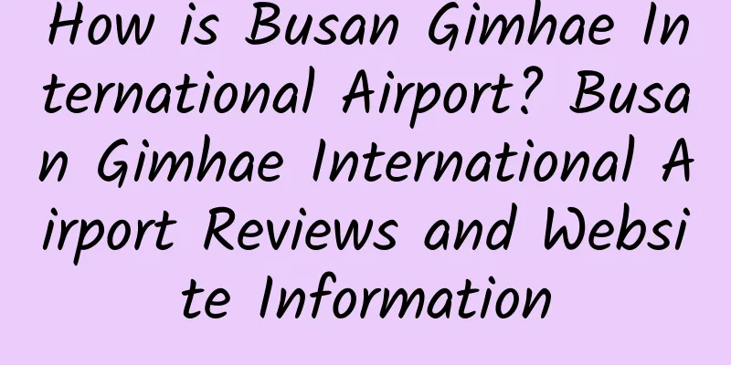 How is Busan Gimhae International Airport? Busan Gimhae International Airport Reviews and Website Information