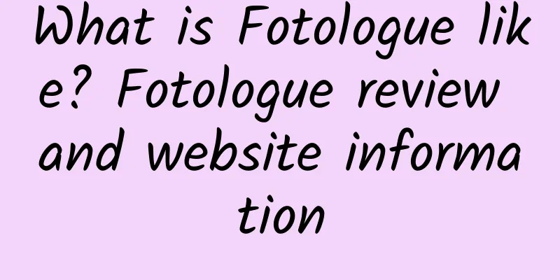 What is Fotologue like? Fotologue review and website information
