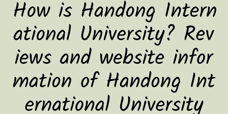 How is Handong International University? Reviews and website information of Handong International University