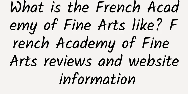 What is the French Academy of Fine Arts like? French Academy of Fine Arts reviews and website information