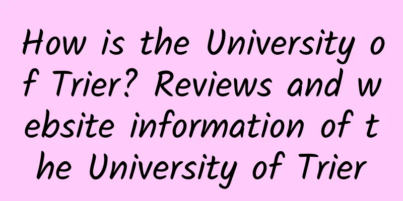 How is the University of Trier? Reviews and website information of the University of Trier