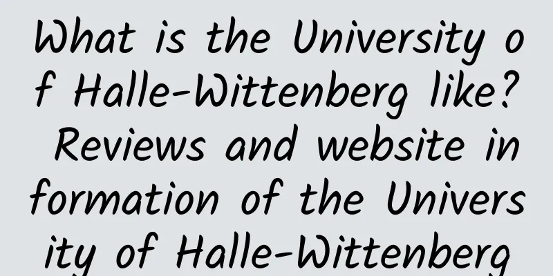 What is the University of Halle-Wittenberg like? Reviews and website information of the University of Halle-Wittenberg
