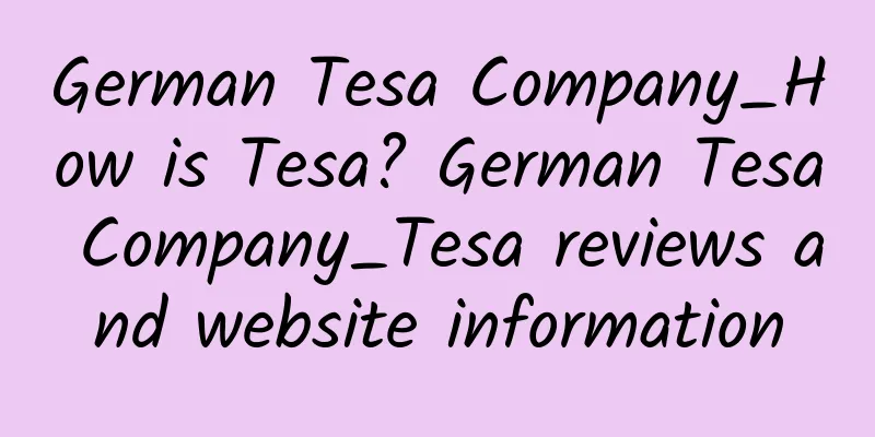 German Tesa Company_How is Tesa? German Tesa Company_Tesa reviews and website information
