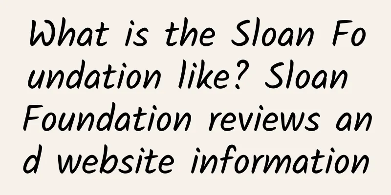 What is the Sloan Foundation like? Sloan Foundation reviews and website information