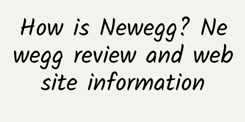 How is Newegg? Newegg review and website information