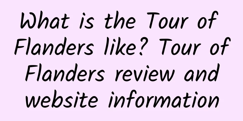 What is the Tour of Flanders like? Tour of Flanders review and website information