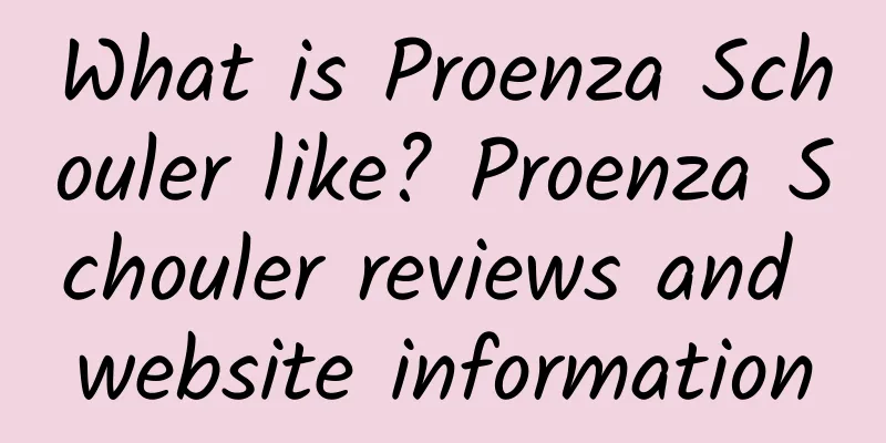 What is Proenza Schouler like? Proenza Schouler reviews and website information