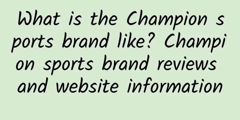 What is the Champion sports brand like? Champion sports brand reviews and website information