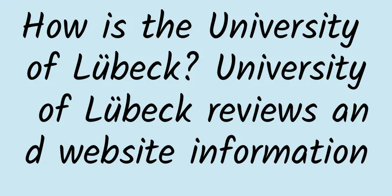 How is the University of Lübeck? University of Lübeck reviews and website information